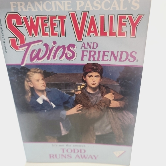 Vintage 1994 Sweet Valley Twins and Friends Todd Runs Away Francine Pascal - Picture 1 of 7